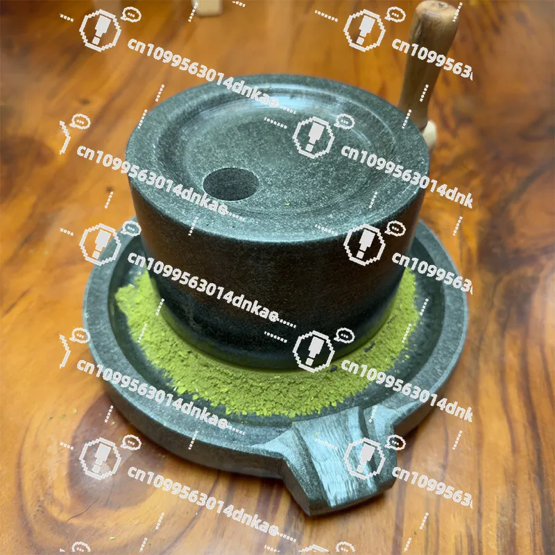 Bluestone Small Tea Mill, Song Dynasty Tea Stone Mill, Hand-milled Tea Ware, Matcha Stone Mill, Kindergarten Early Education