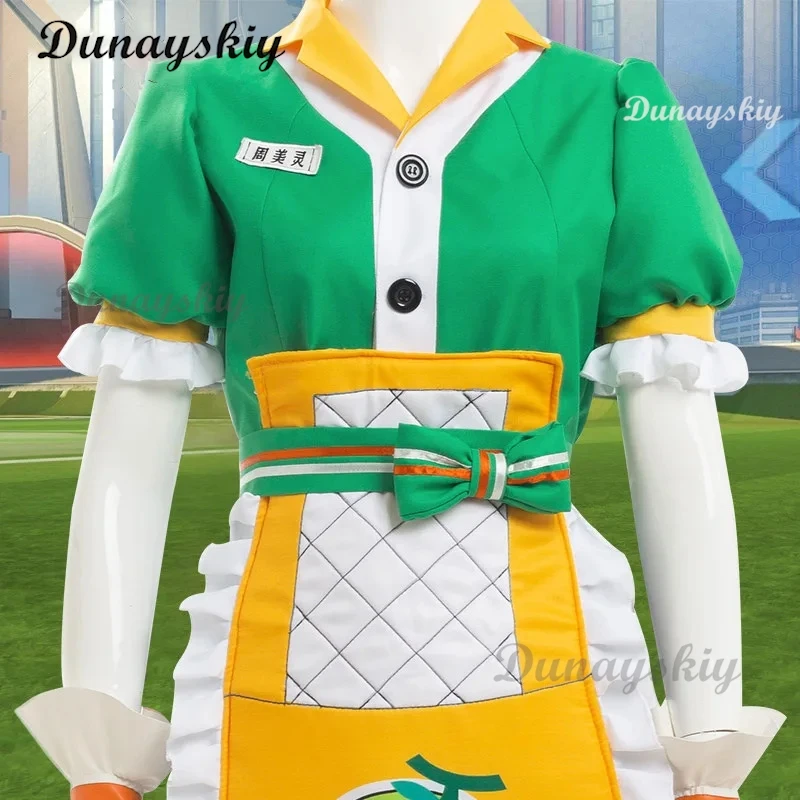 Game Overwatch Mei Cosplay Costumes Shoes Meiling Zhou Honeydew Clothes Halloween Carnival Outfit For Women Girls