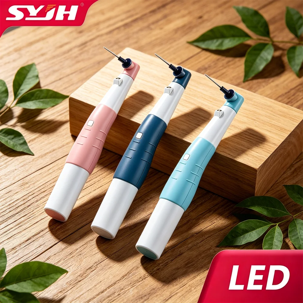 

SYJH 60PCS Tips Wireless LED Dental Endo Ultra Activator Endodontics Irrigator Kit for Root Canal Vibration Cleaning Treatment