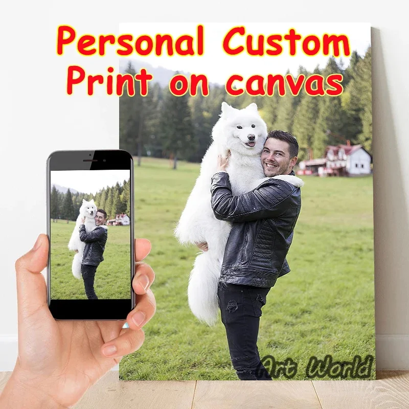 

Custom Canvas Poster Room Decor Custom Personalized Printing Picture Wall Art Gifts Frameless