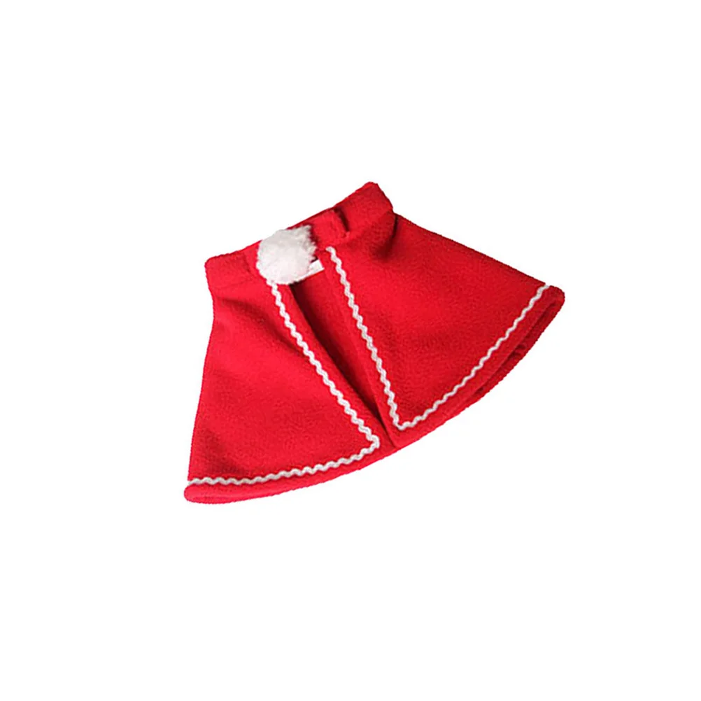 

Dog Cloak Christmas Pet Costumes Red Polar Fleece Pet Cape Cat Halloween Costume Pet Apparel Size S (Red)