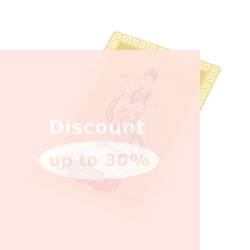 [Nanwu Guanyin Bodhisattva  Card Heart Sutra Brass  Card Peace  Card  Gold Card Luck Blessing]