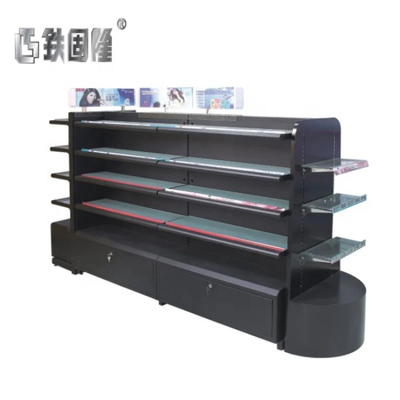 [Customized]Fashion supermarket metal display shelf layout design equipment