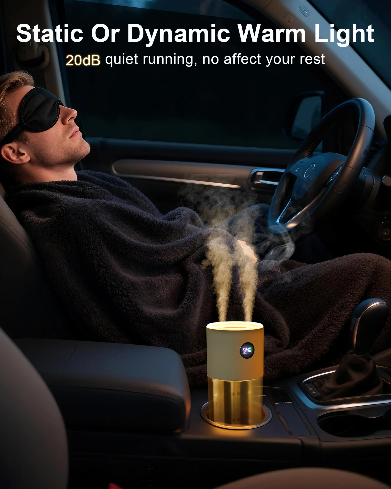 Eary 500 مللي USB سيارة صغيرة المرطب الروائح معطّر الهواء للزيوت الأساسية 3000 مللي أمبير المحمولة السيارات المنزل غرفة نوم مكتب الاستخدام #3