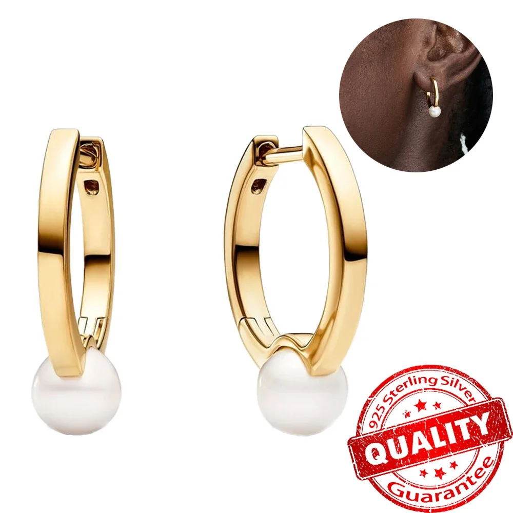 Retro-Creolen aus 925er-Sterlingsilber, minimalistisch, goldfarben, Perlenschleife, Weihnachtsbaum, für Damen, Hochzeiten, Partys, Schmuckzubehör