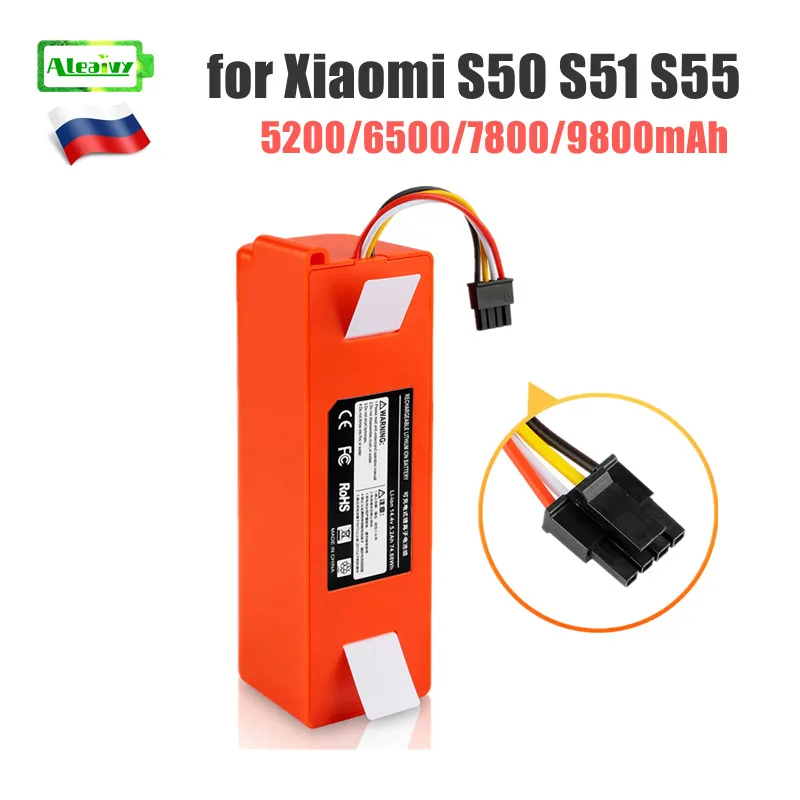 14.4V li-ion Battery Robotic Vacuum cleaner Replacement Battery for Xiaomi Robot Roborock S50 S51 S55 Accessory Spare Parts