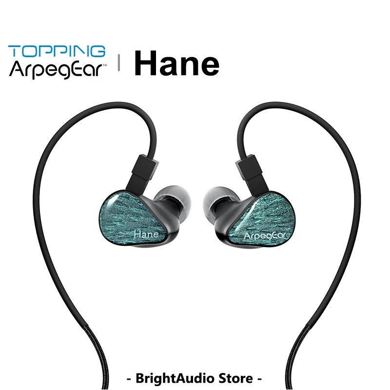 TOPPING Arpegear HANE 10 مللي متر سائق ديناميكي داخل الأذن سماعة 0.78 2Pin كابل قابل للفصل سماعة رأس سلكية