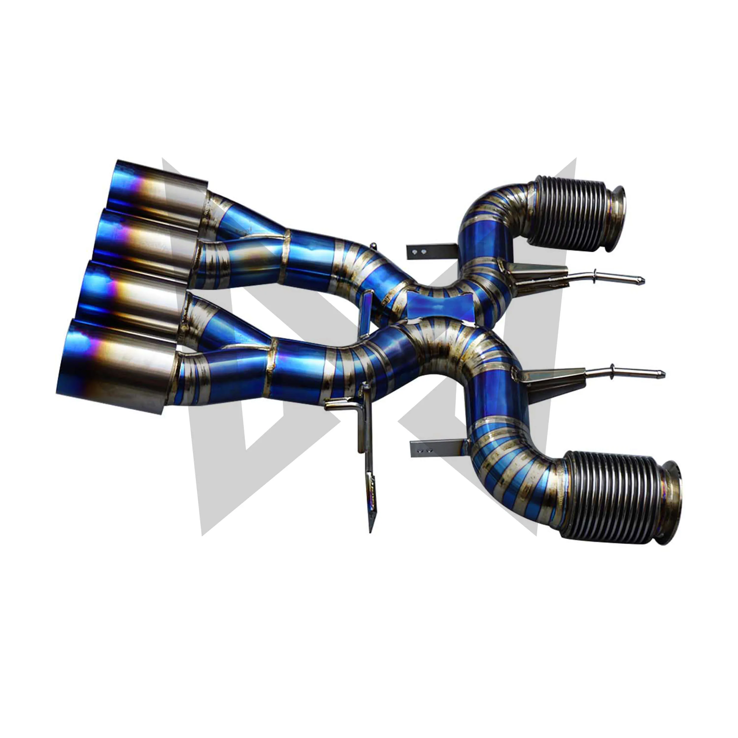 MANX Catback Per McLaren 720S aggiornamento 765TL Messa a fuoco su tubo in titanio Suono chiaro e forte senza valvola di scarico per auto