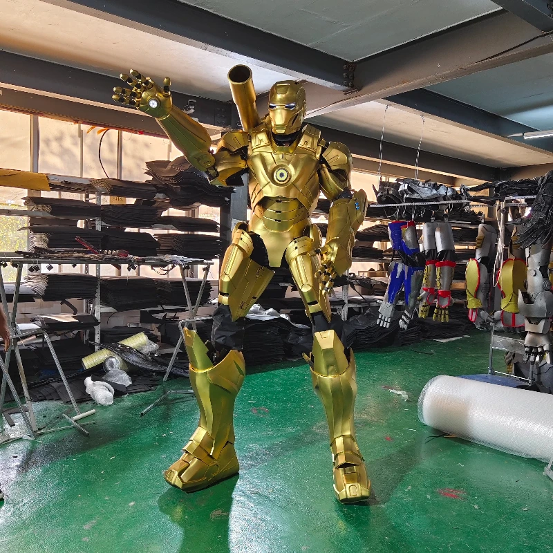 Traje de batalla portátil Iron Man 1:1 armadura de Robot de cuerpo completo disfraz de Cosplay para adultos figura de acción Mecha juguete para regalo de Navidad