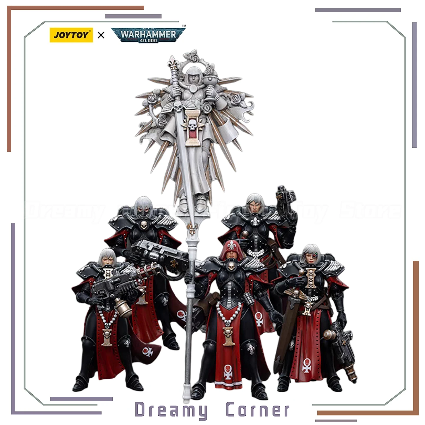 

【В наличии】JOYTOY Warhammer 40K Adepta Sororitas Battle Sister 5 шт. 1/18 экшн-фигурка модель игрушки