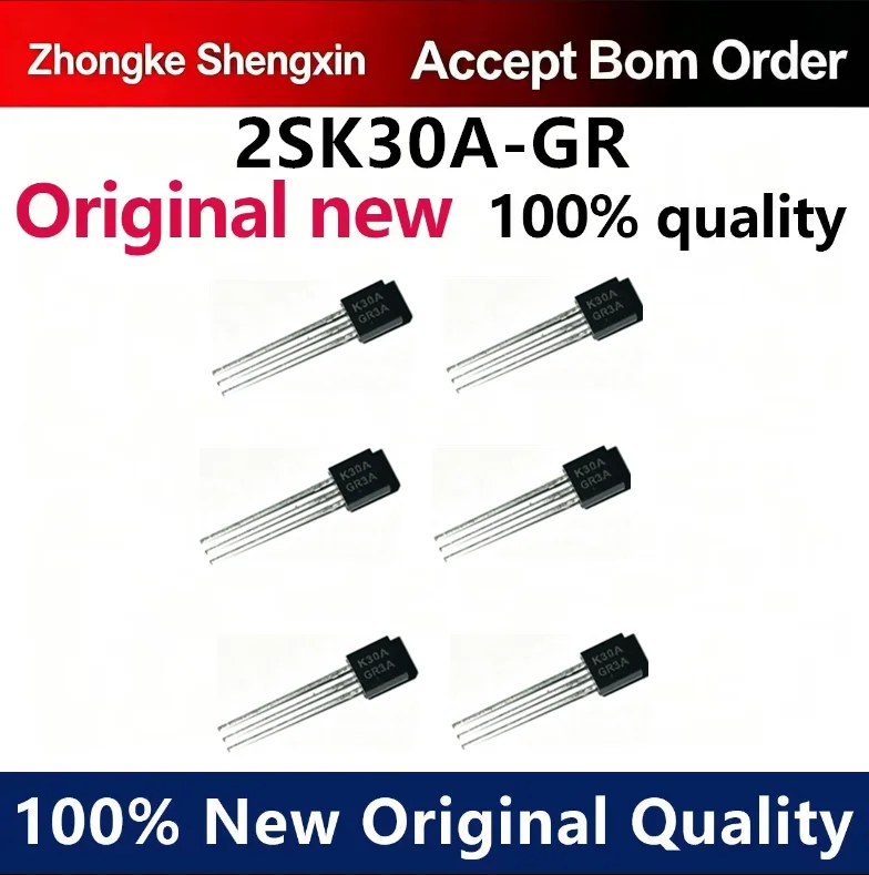 （5pcs-100pcs）Brand new original K30A 2SK30A-GR 2SK30A-Y direct insertion TO92 MOS transistor