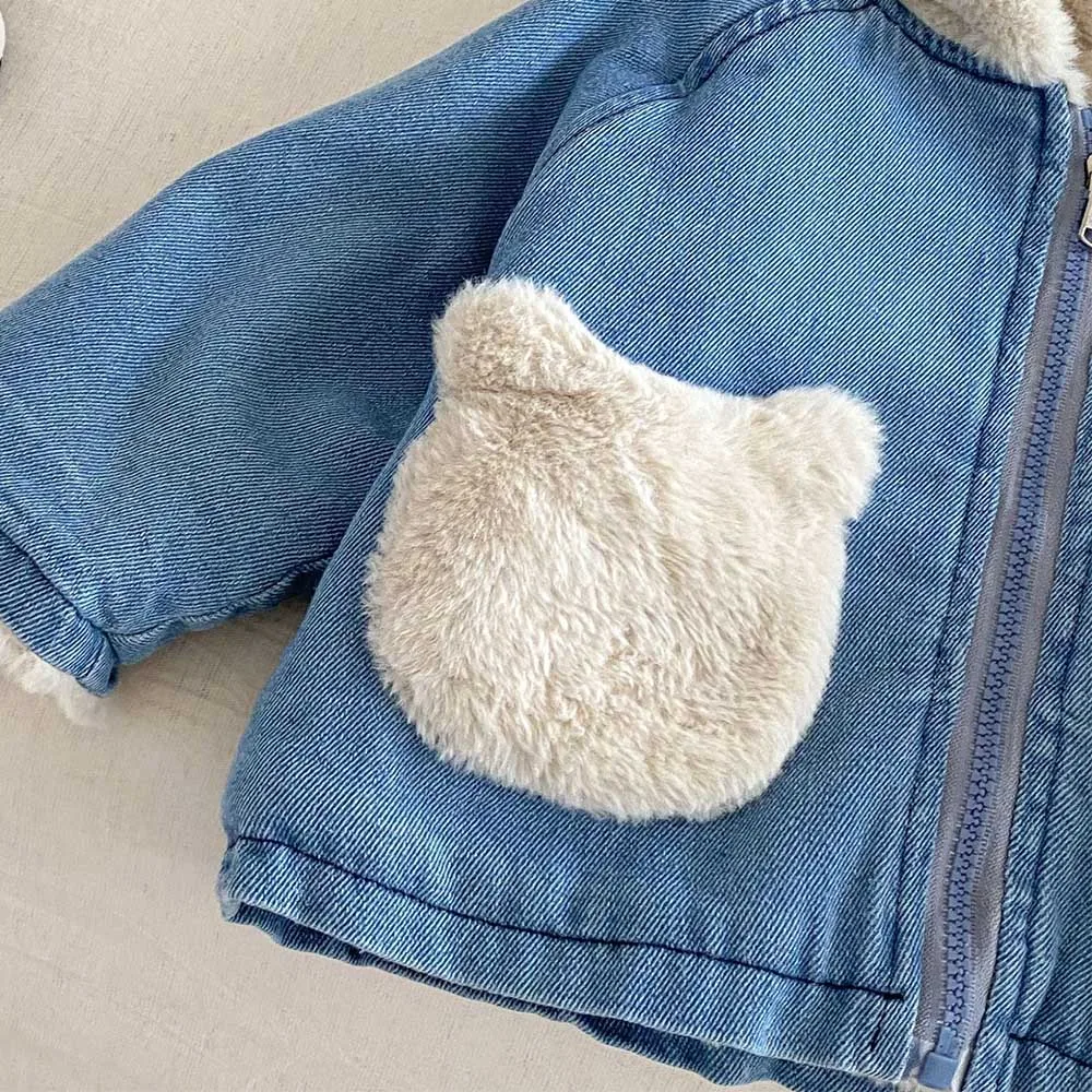 فتاة معطف الشتاء الصوف رشاقته الدافئة مقنعين الفتيان السترات جديد وصول الثلوج الأطفال ملابس خارجية لعيد الميلاد عيد ميلاد #4