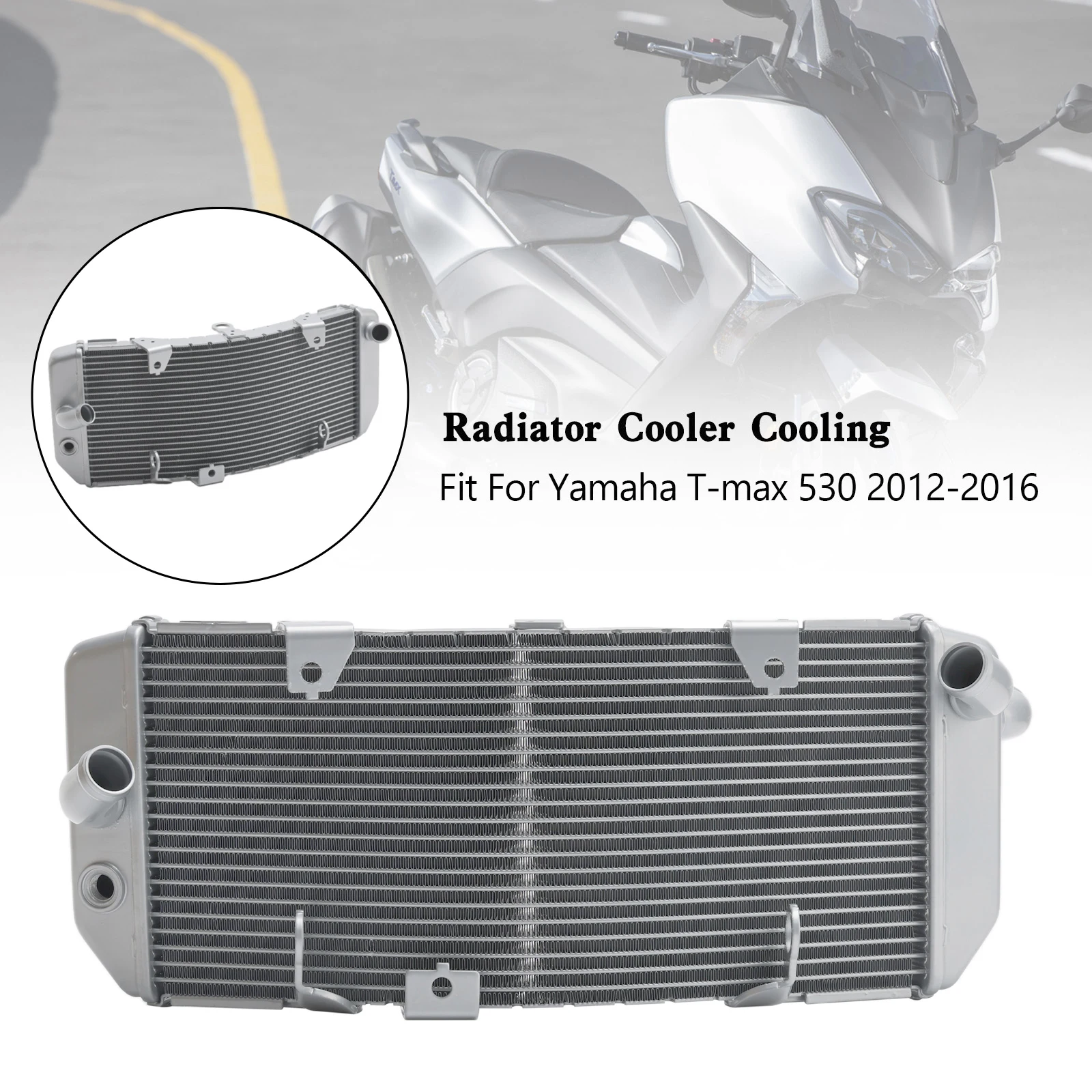 Artudatech Radiatore di raffreddamento in alluminio per Yamaha TMAX530 T-max 530 2012-2016