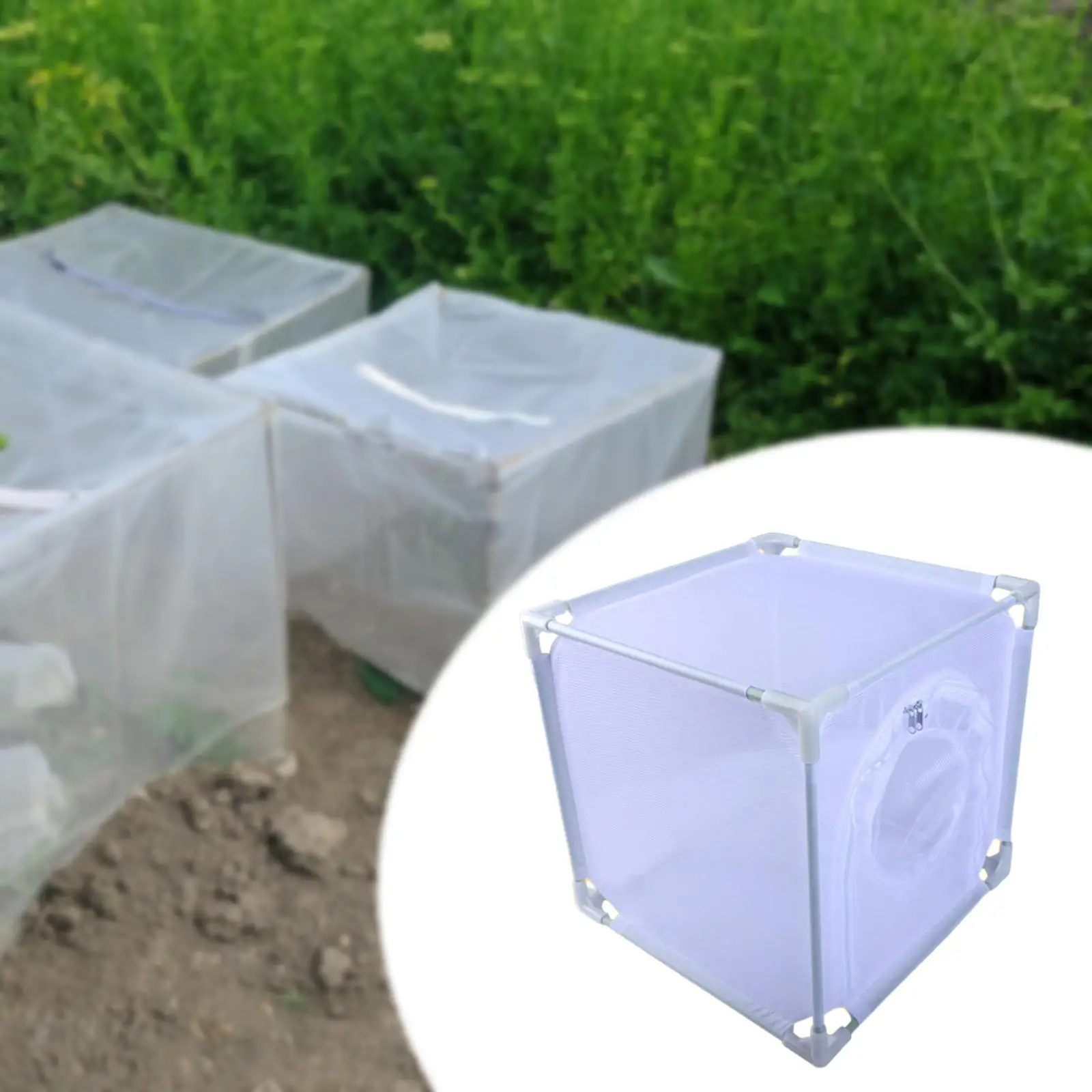 Butterfly Habitat Mesh Cage Portable Breathable Protection Cover Modular Cage for Farm Outdoor Use