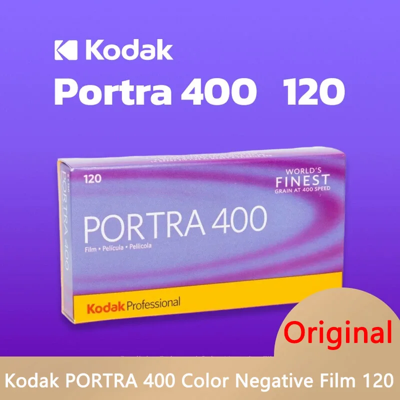 1/3/10 Rollos de Película Negativa a Color Profesional Kodak PORTRA 400, Formato 120, para Retratos al Aire Libre, Grano Fino (Fecha de Caducidad: 2027)