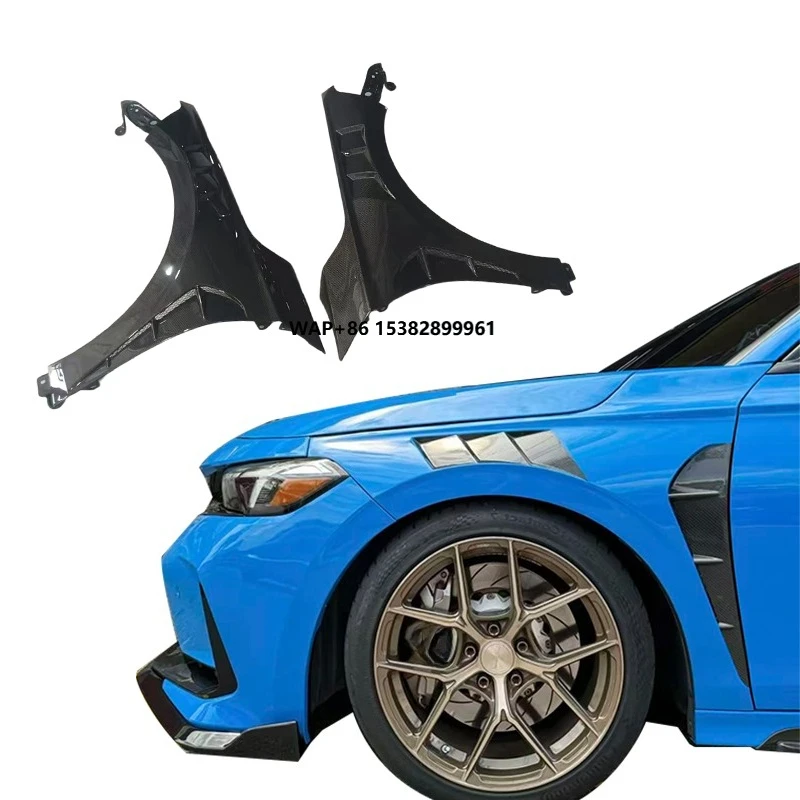 

Wholesale Customized V Style Black Carbon Fiber Front Vented Full Fender for 11th Gen Carbon Fibre Fender Upgrade