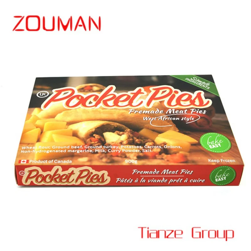 Imballaggio di carta scatole di imballaggio congelate scatole di cartone per alimenti surgelati per cucinare per carne