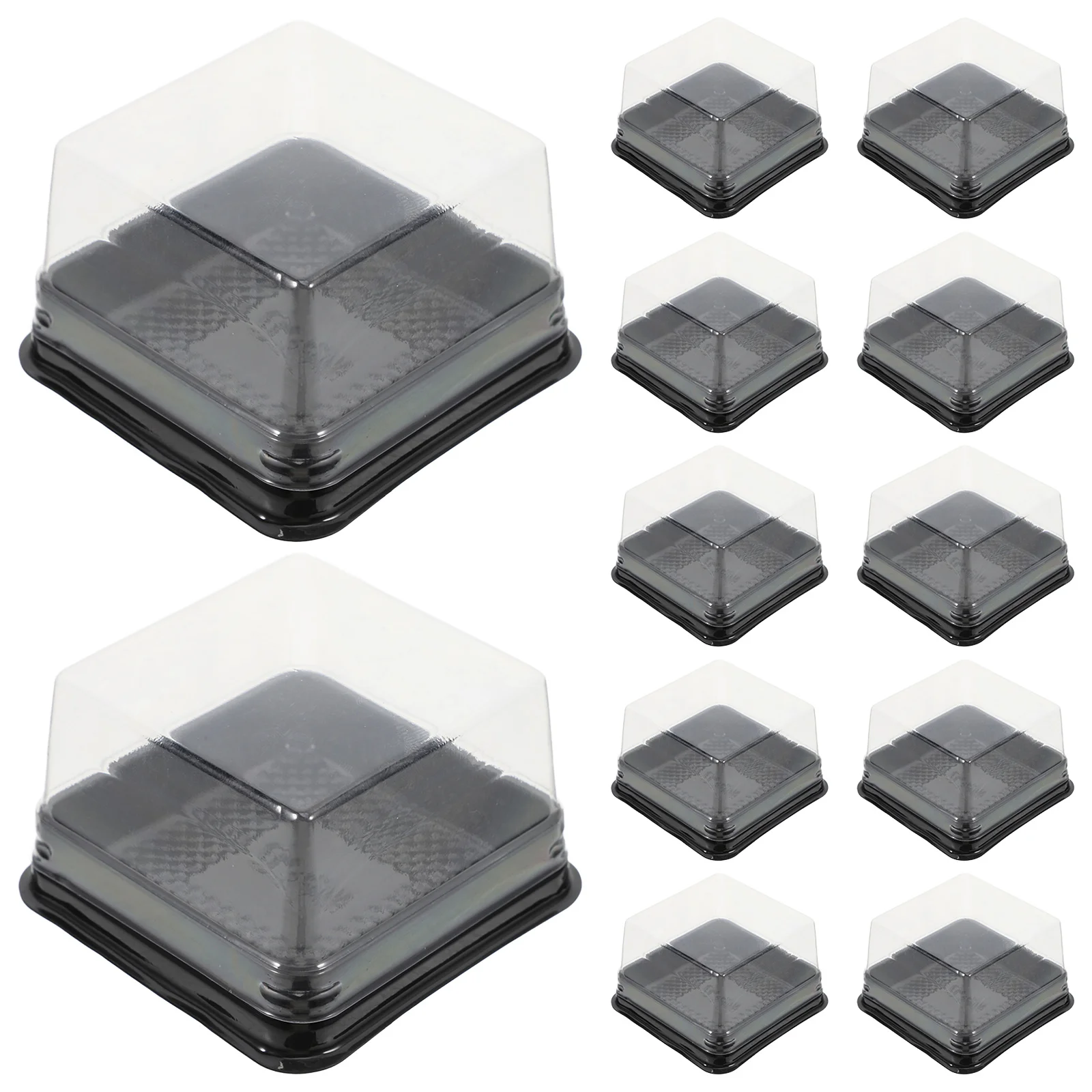 

1Set Moon Cake Box 50G -Yolk Puff Packing Box Clear Transparent Pet Plastic Firm Cover Protective Sealing