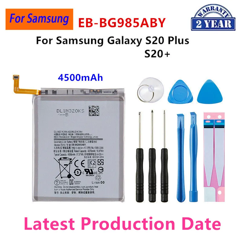 Nuovissima batteria di ricambio da EB-BG985ABY 4500mAh per Samsung Galaxy S20 Plus S20Plus S20 + batterie per telefoni cellulari + strumenti