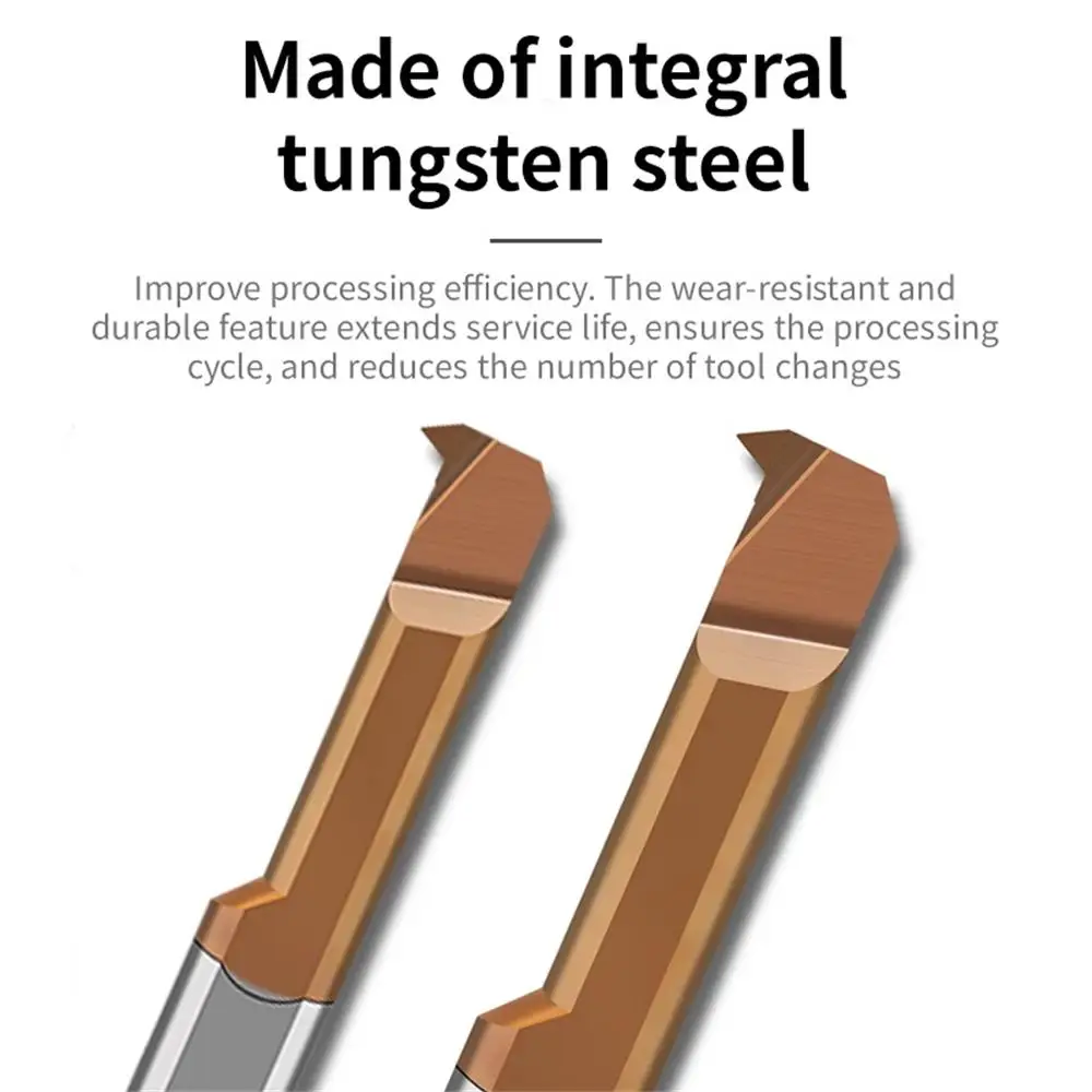 MEHRETU MIR Small Boring Tools Carbide Milling Cutter Tungsten Steel Anti-Shock Micro Internal Boring Tools Metal Cnc Lathe Tool