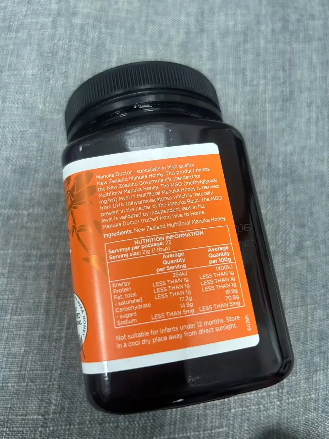 NewZealand Manuka Honey Bee MGO40+ 500g CREAM LOTION