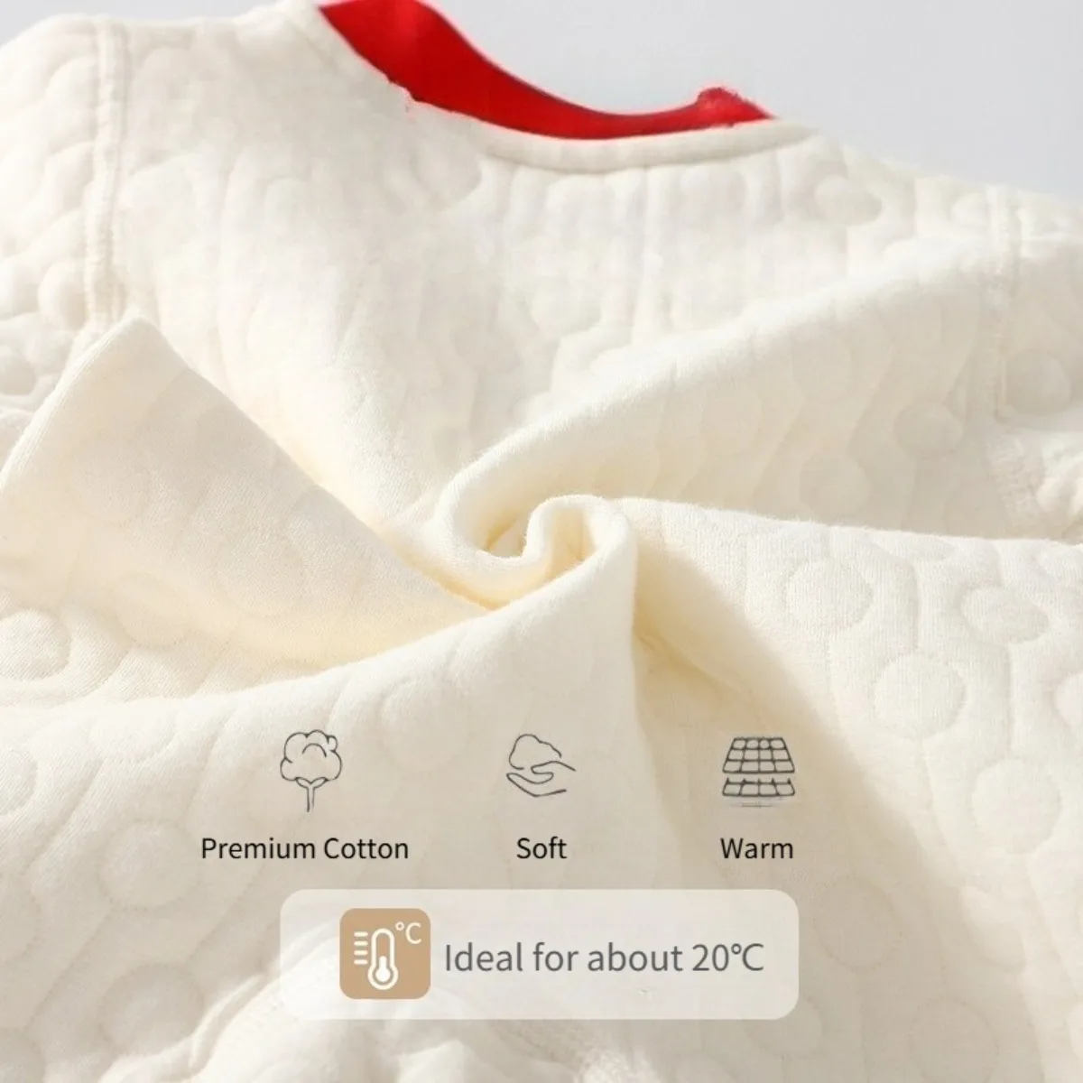 Lucky Lion Baby Romper New Year Cozy Cotton Long Sleeve Jumpsuit Soft Polyester Padded Infant Onesie Unisex 0-18M Autumn Winter 3