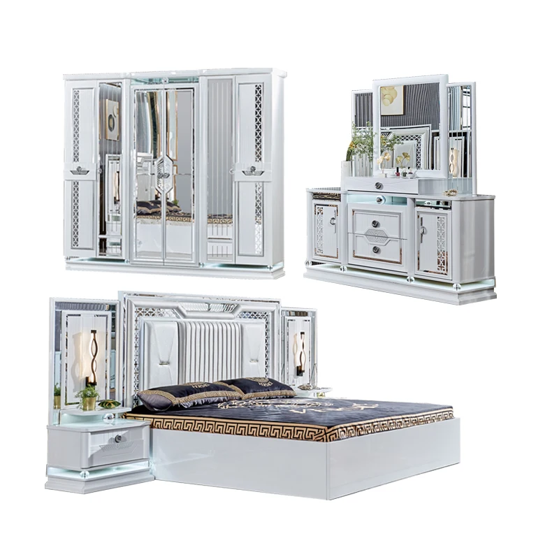 &Hyatt Hotel Solid Wood Bed Drawers Comforters King Size Beds Bedroom Furniture Set