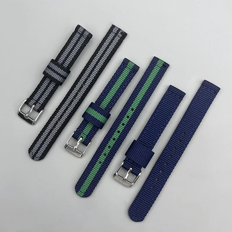 Nylonband für Swatch Strap 12/14/16/18/20/22mm Nylon Uhr Gürtel Armband Handgelenk Strap Ersatz Damen Herren Uhr Zubehör