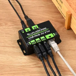 Industrial Grade Multifunctional USB HUB Extending 3x USB ports 100M Ethernet Port USB HUB 3U ETH