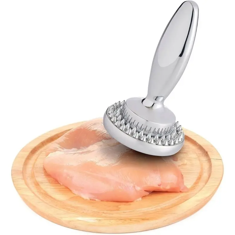 B50C Meat Tenderizer Dual Sided Tool,For Kitchen, Marinating Prep For Flattening Cutlets And Cooking Mallet