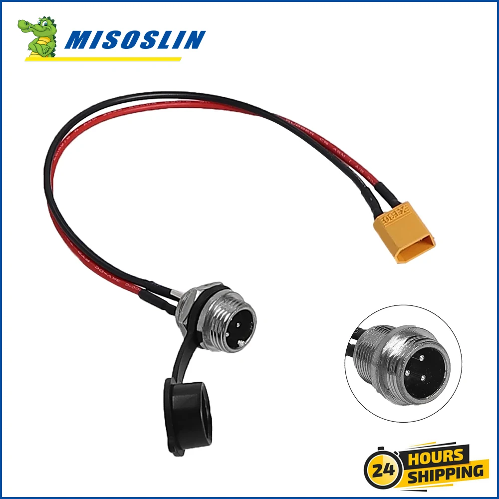 M12 XT30 T Word Bullet Head Plug-in Type Aviation Head Charging Port Electric Scooter Accessories for E-scooter Universal Parts