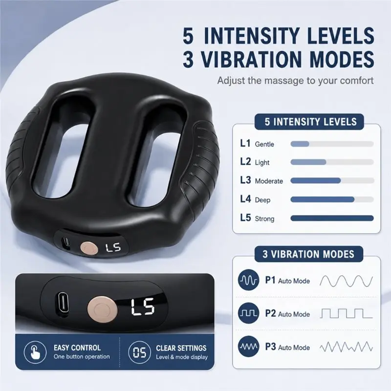 AA20-Ho Fascia Ring Portable Adjustable Speed Electric Body Slimming USB Charging With Belt