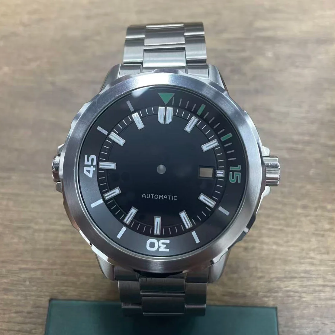 NH35 Case Size 47mm, Stainless Steel Strap, Suitable for NH35, NH36, Dial, Watch Component Replacement and Repair