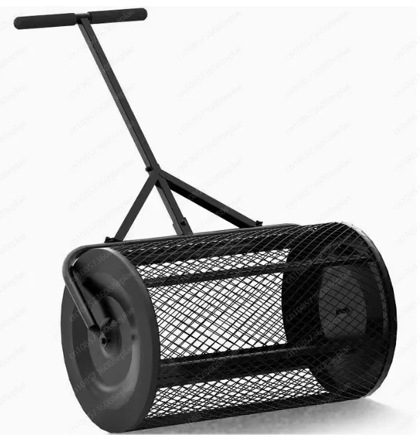 Adjustable Shape Handle Compost , Peat Moss , Metal Mesh Manure Spreader For Lawns, Garden Planting Seeding