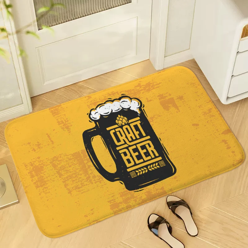 

Digital Print Beer Balcony Porch Foot Mat Non-slip Corridor Carpet for Kitchen Hallway Rug Home Decor Items Doormat Bathmat