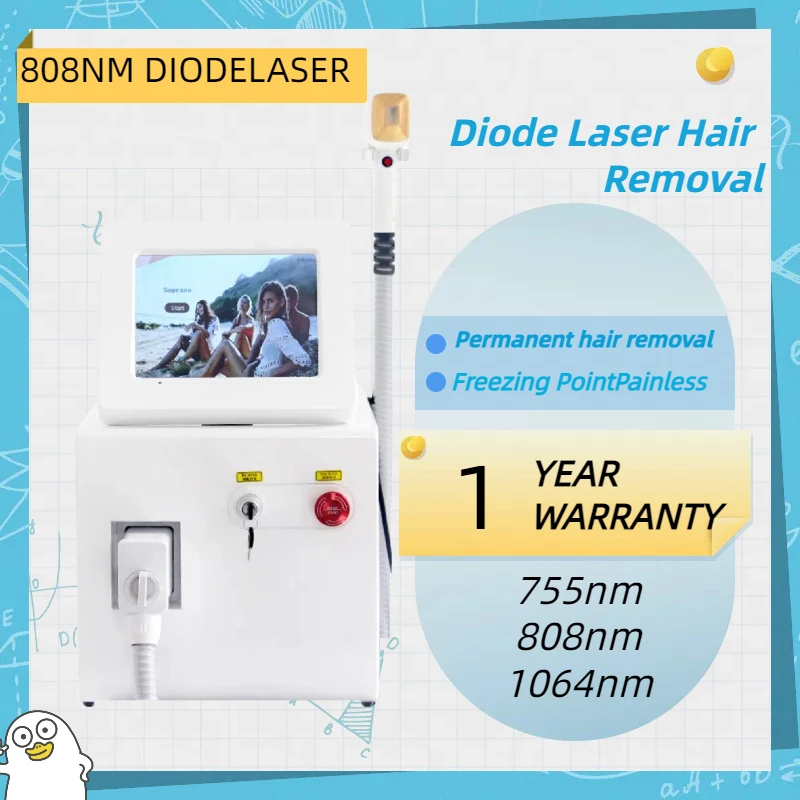 

Factory Dropshipping Diode Laser 808 Hair Removal Machine 3 wavelength 755/808/1064nm Professional Painless Permanent Epilation