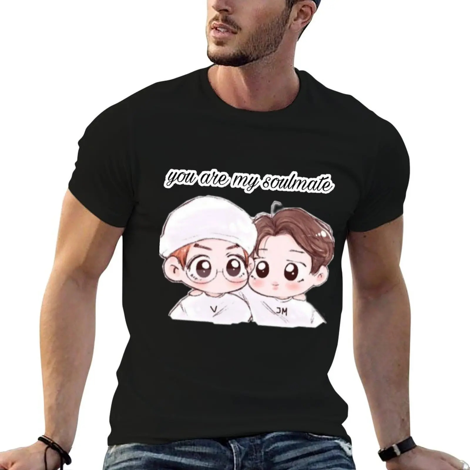 

Vmin best friend, soulmate T-Shirt man t shirt graphic t shirt man cotton T-Shirt