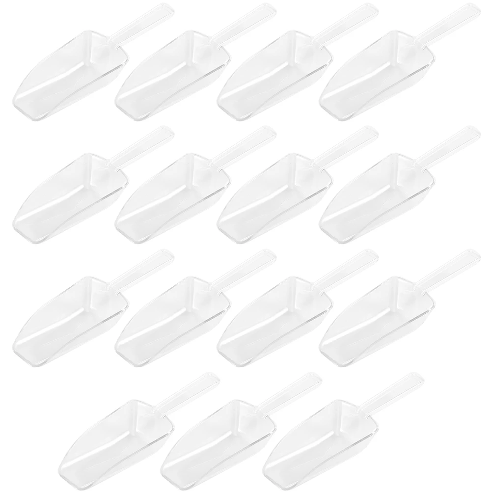 

15 Pcs Ice Plastic Shovel Measuring Cup Scoop Grain Scoop Food Flour Cube Scooper Lightweight Safe Use Ideal Buffets