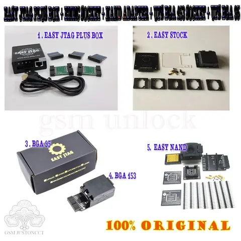 z3x pro set  new easy jtag plus box + emmc socket + nand adapter + ufs bga 153 socket + ufs bga 95 socket adapter