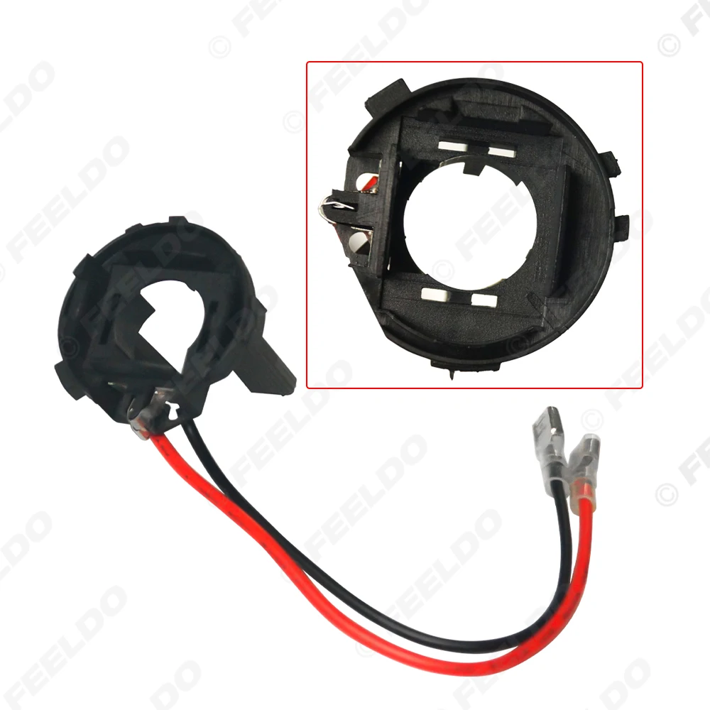 FEELDO Car Bulbs Socket Conversion Adapter For Volkswagen MK7 Golf7 H7 HID Xenon Bulbs Holders Adapters #AM1369