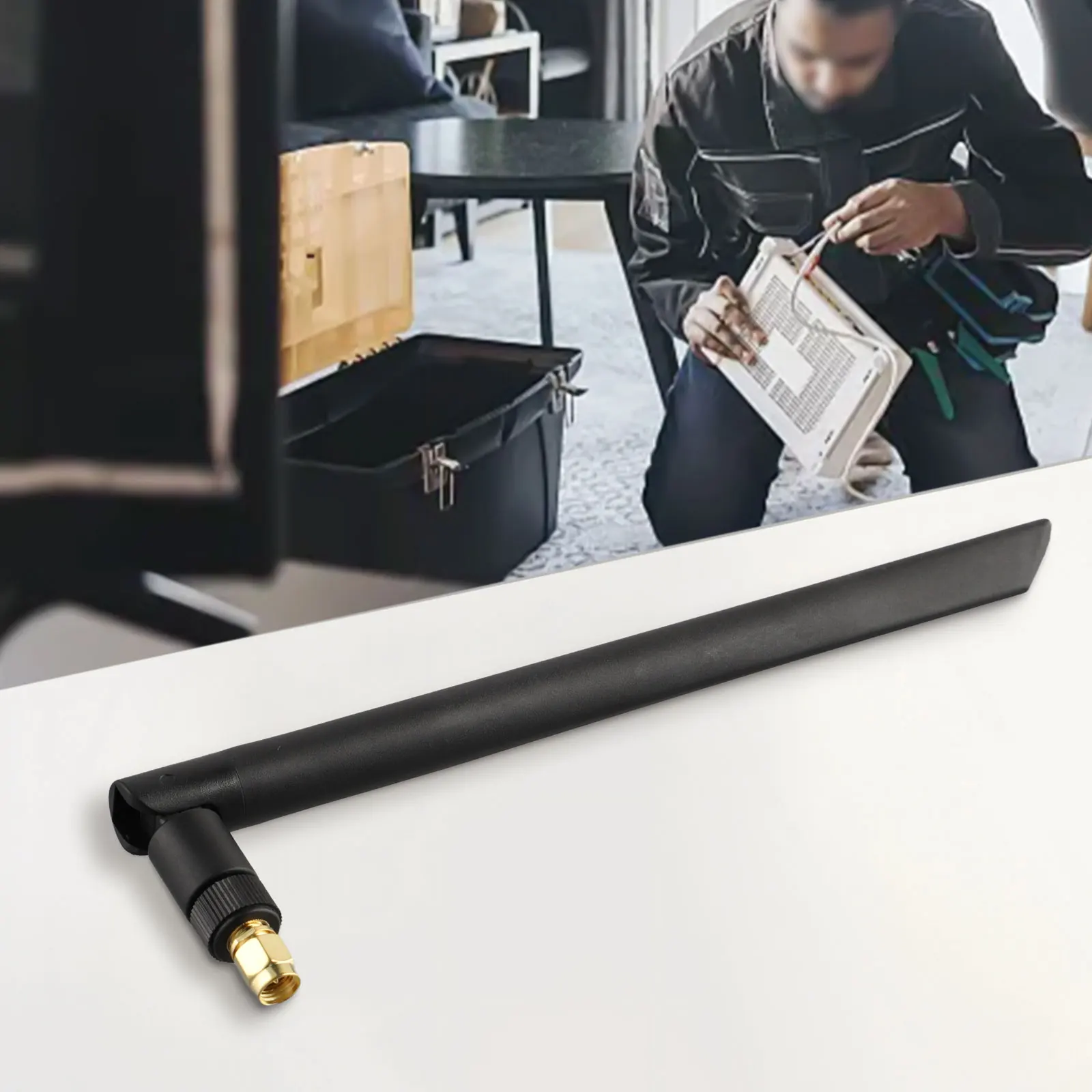 En dispositivo IoT Antenas Antena Antena aérea 200 mm Cobre Helio Macho (Pin hembra) RP-SMA Polarización vertical