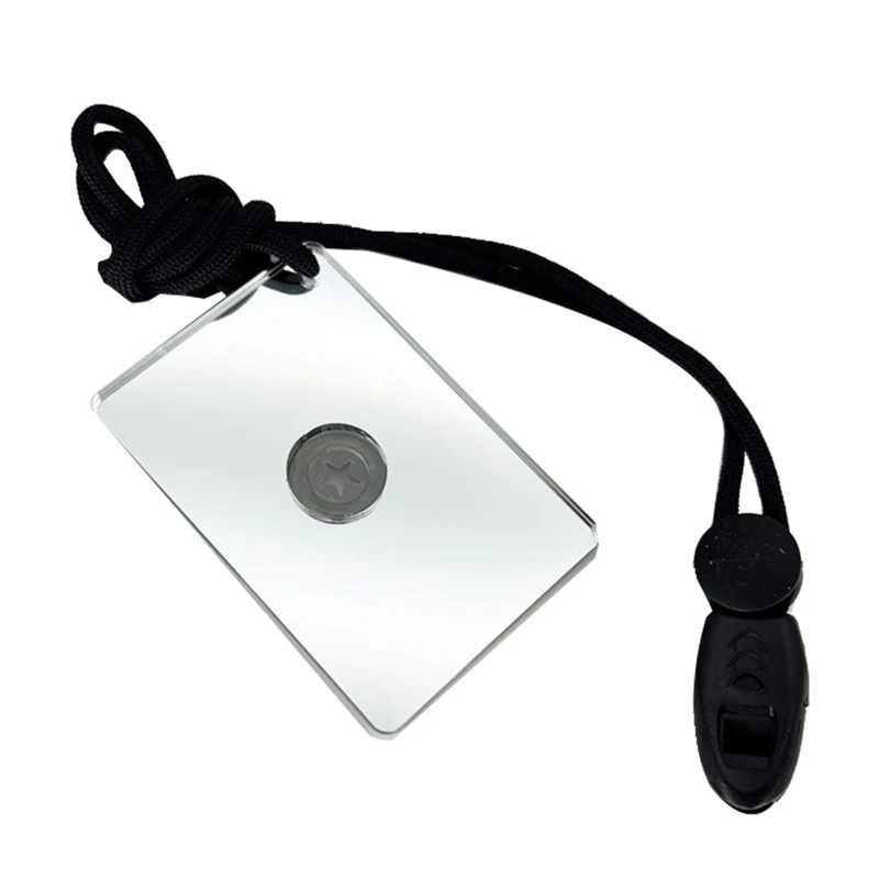 Survival Mirror Small Outdoor Reflective Mirror for Marine Kayak Fishing