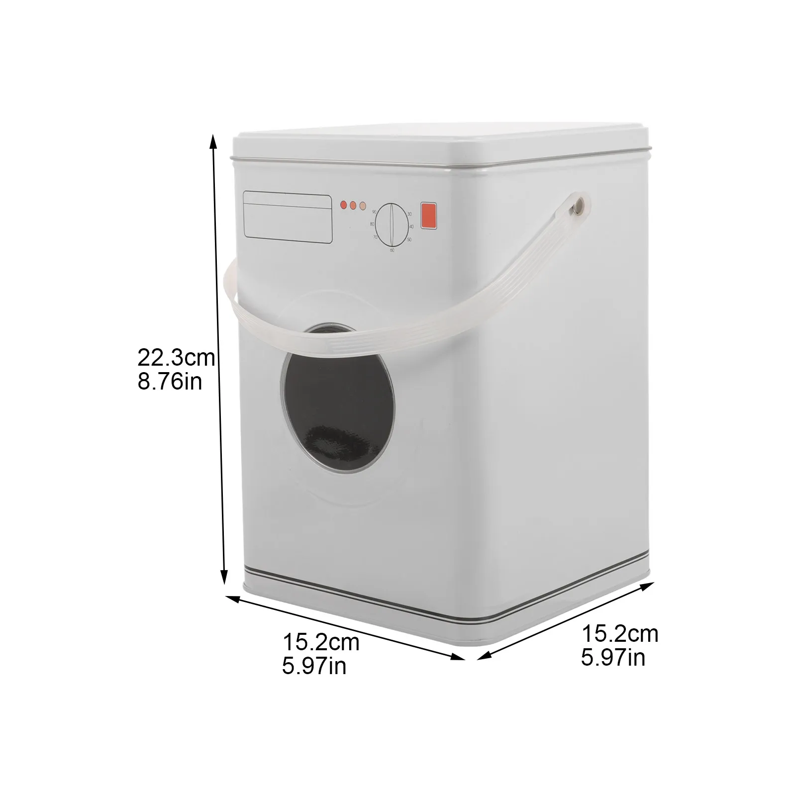 Washing Machine Shaped Laundry Powder Container Detergent Bead Storage Box Moisture Resistant Portable Home