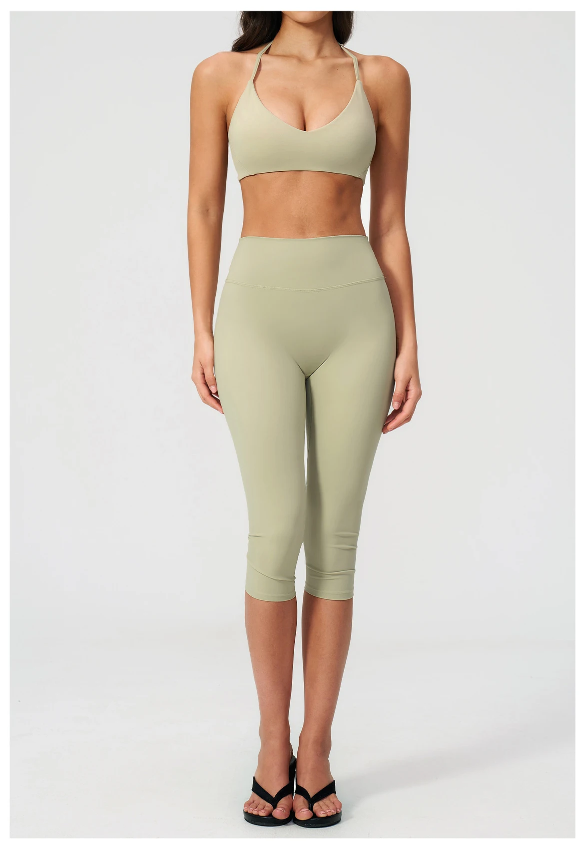 Women Tracksuit Yoga Set 2PCS Sports Set Short Sleeve Fitness Outfits Workout Clothes Running Capri Pants Gym Suit Athletic Wear