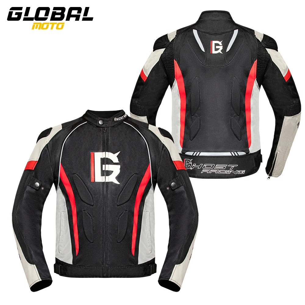 

Summer Motorcycle Jacket Oxford Cloth Motorbike Cycling Protective Jacket Men Reflective Breathable Mesh Moto Equipment