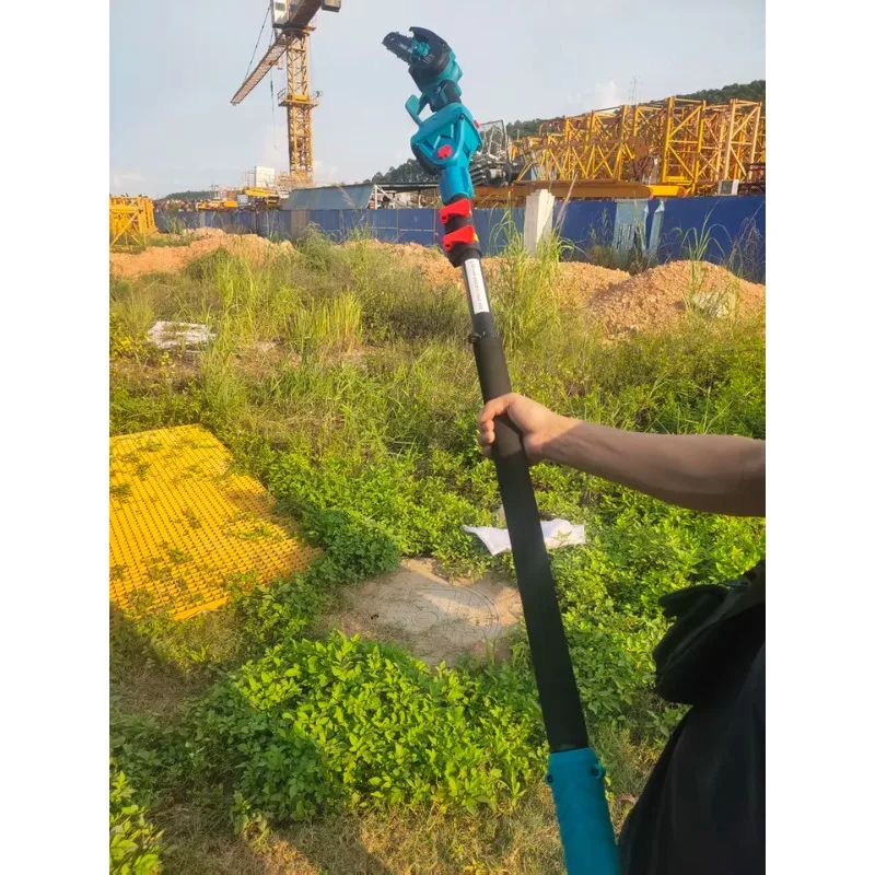 リチウム電池高枝ポールセット高枝鋏格納式園芸剪定鋏伐採チェーンソー