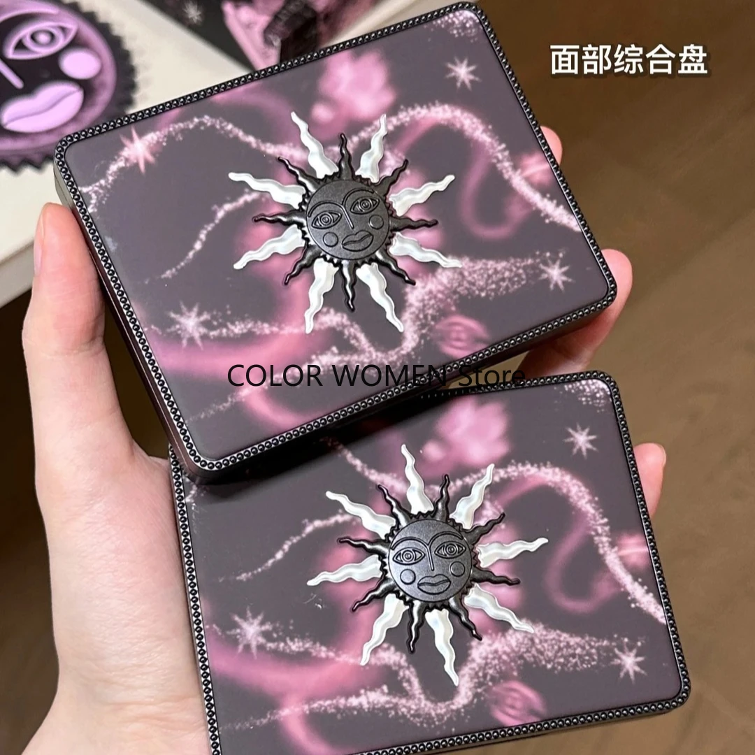 Girlcult Peach Blossom Spring Matte Glitter Shimmer Chameleon Eyeshadow Contour Blush Multi Purpose Facial Comprehensive Plate