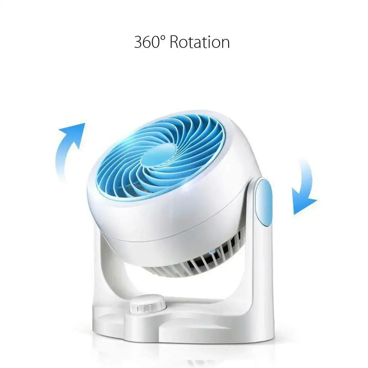 Neue 3-Gang-Luftzirkulation Desktop Mini elektrischer Ventilator Luftkonvektionsluftzirkulator Turbo geräuscharmer Kühlerlüfter für Büro und Zuhause