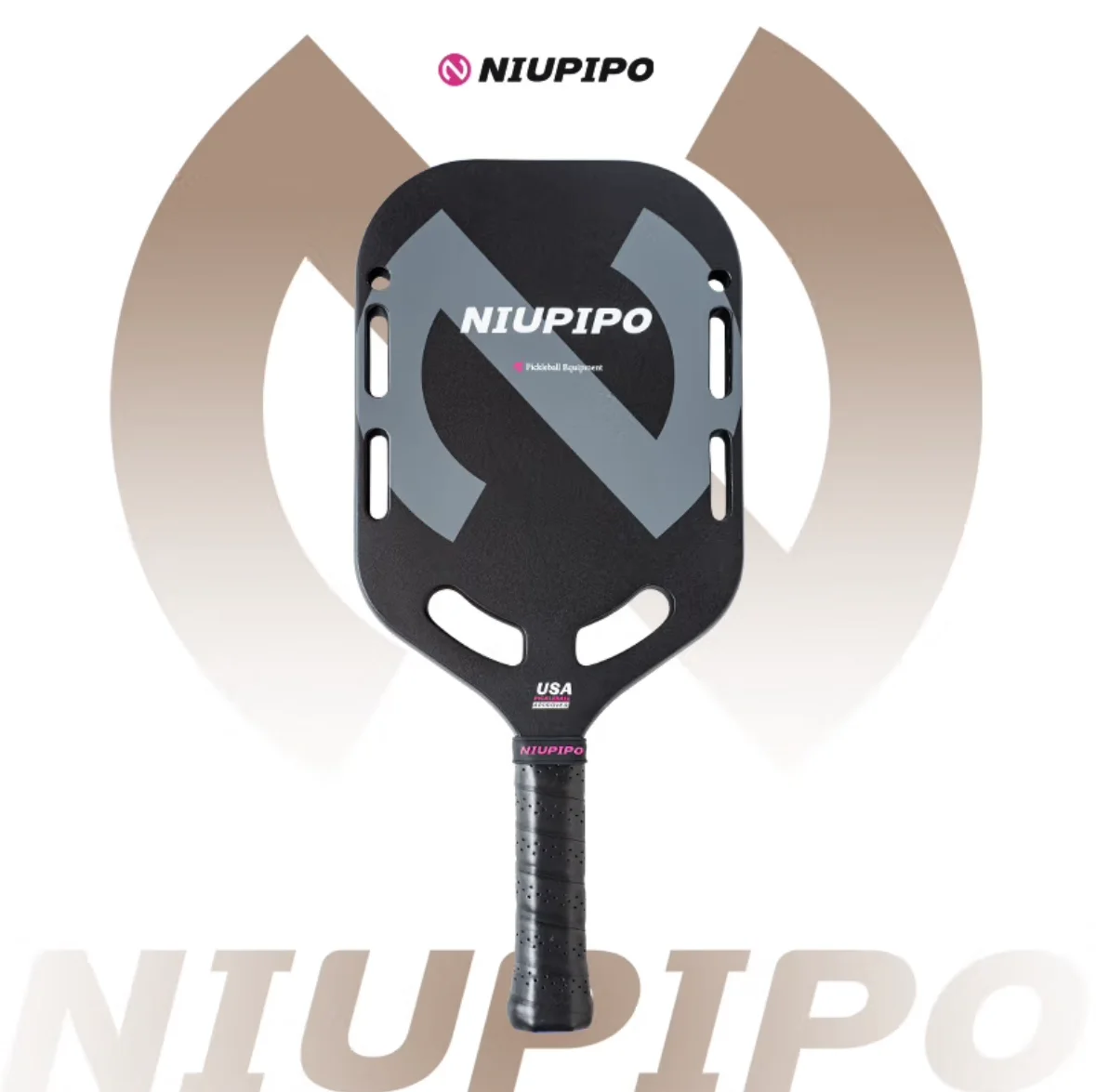 

NIUPIPO T700 Carbon Fiber Pickleball Paddle, Thermoformed Uni-body, Polymer Honeycomb Power Core, Aero-dynamic Design 20mm