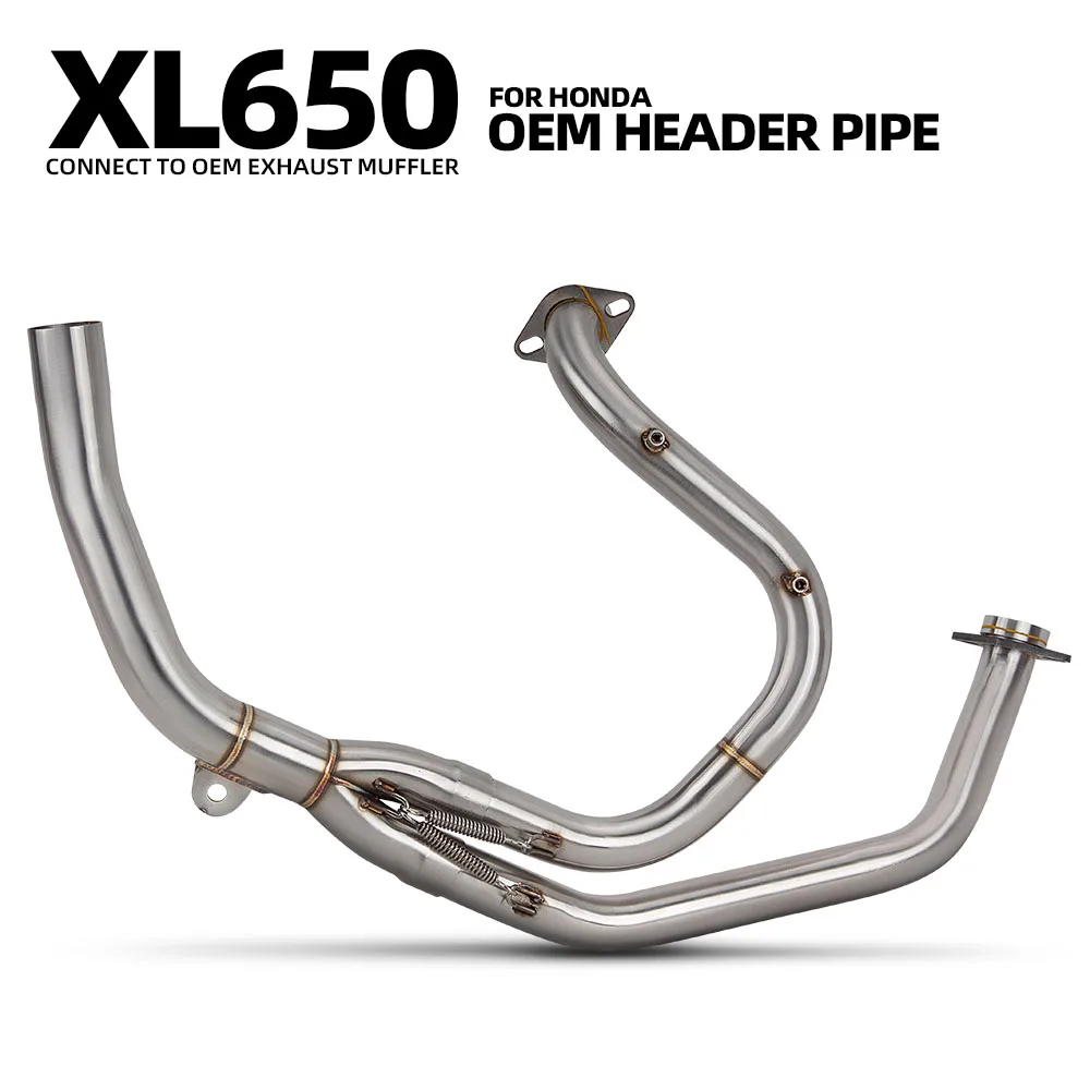 

Motorcycle exhaust pipe connector original muffler For Honda XL600 XL600V Transalp 600 XL650 XL650V Transalp 650 moto front tube